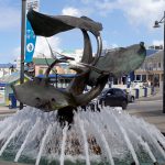 Stingray Brunnen in George Town auf Grand Cayman