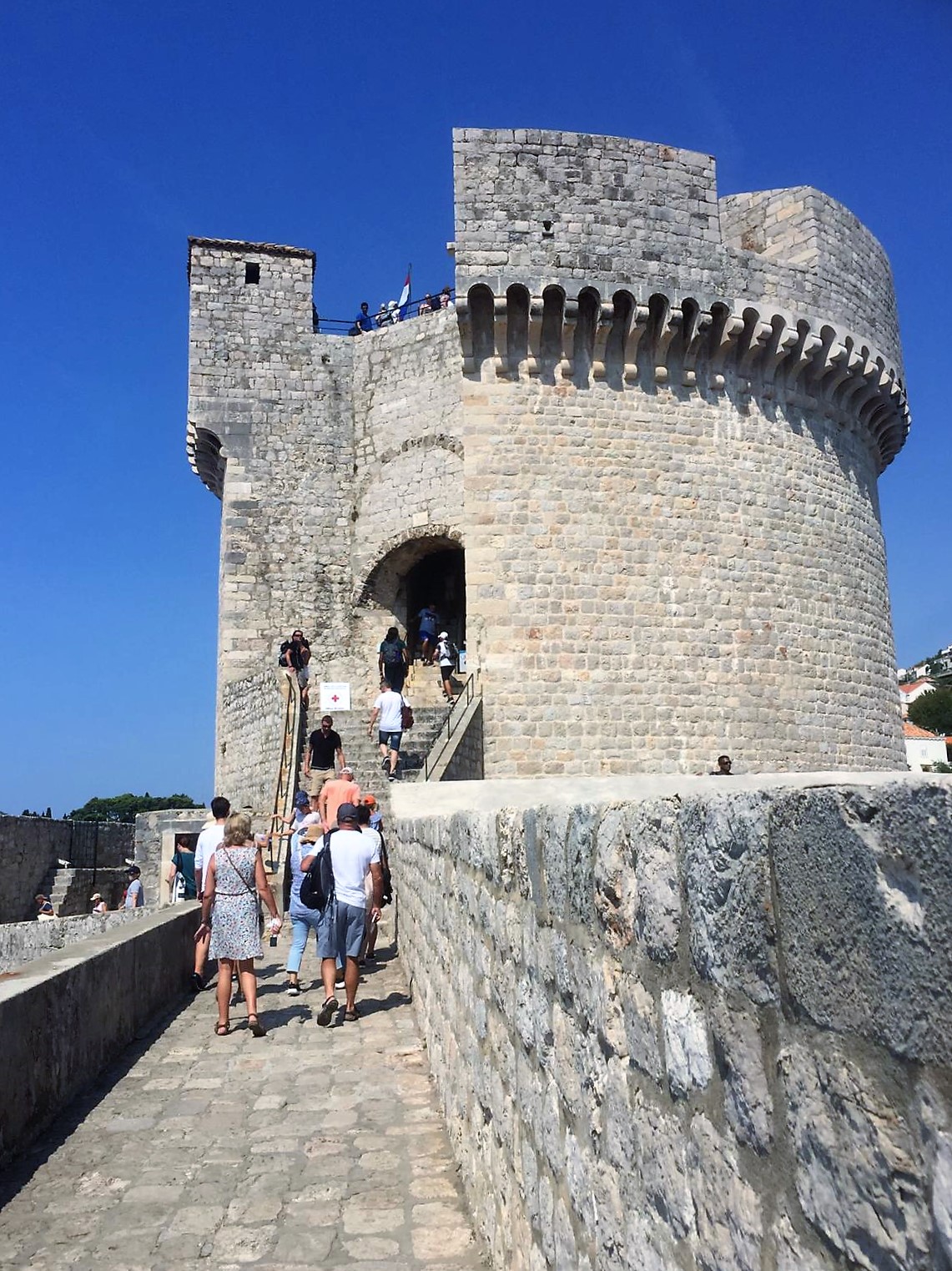 Wehrturm auf der Stadtmauer von Dubrovnik