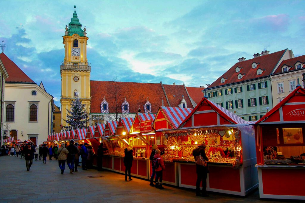 Die schönsten Weihnachtsmärkte in Europa, hier in Bratislava