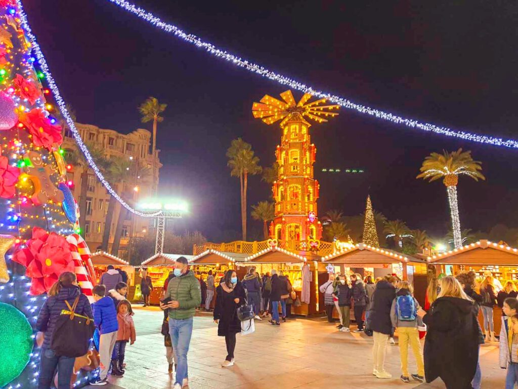 Zu den schönsten Weihnachtsmärkte in Europa gehört auch der Weihnachtsmarkt in Nizza