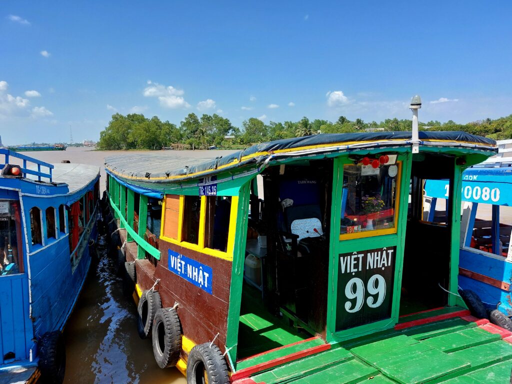 Unser Boot auf dem Kreuzfahrtausflug ins Mekong-Delta